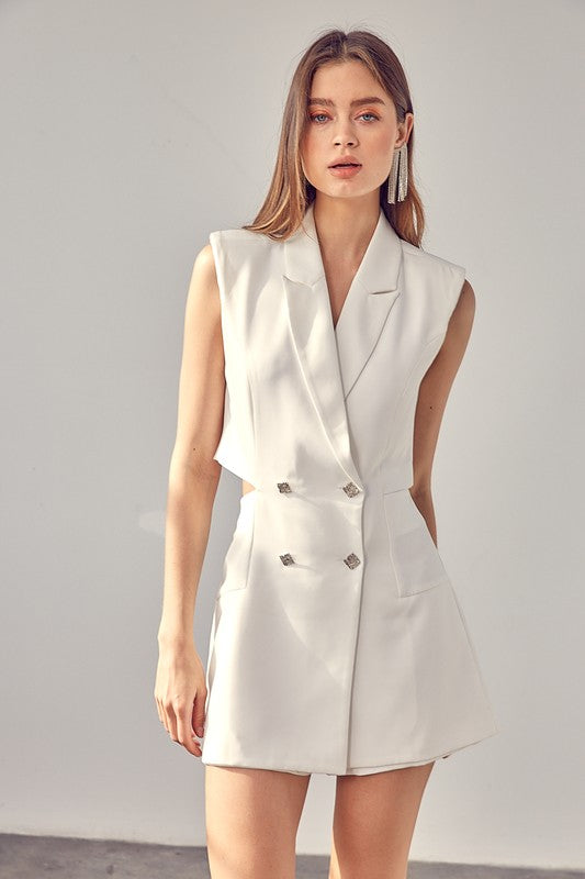 Blazer Button Romper Luvéillé