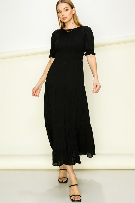 Catch Me a Dream Smocked Maxi Dress Luvéillé