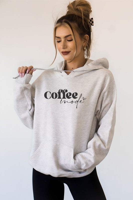 Coffee Mode Graphic Hoodie Luvéillé
