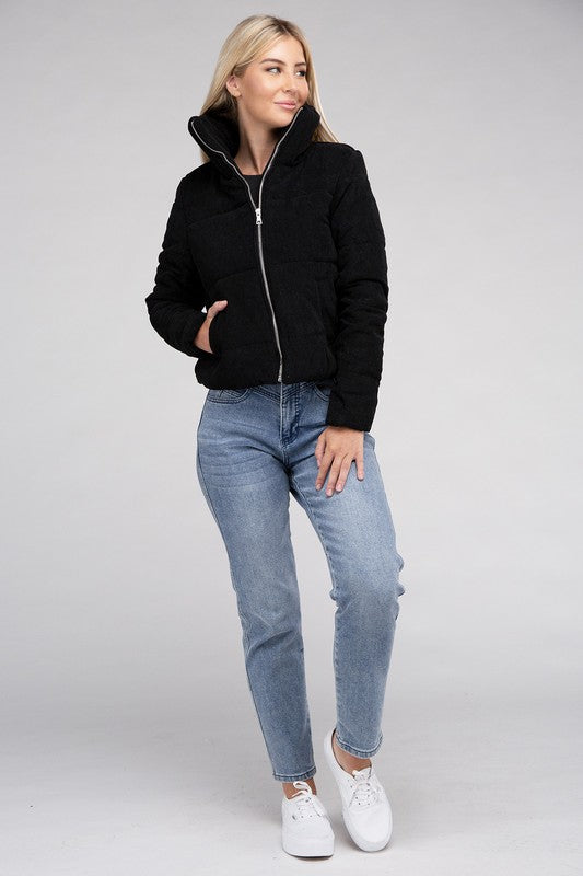 Corduroy Zip-Up Jacket Luvéillé