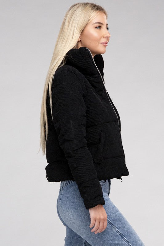 Corduroy Zip-Up Jacket Luvéillé