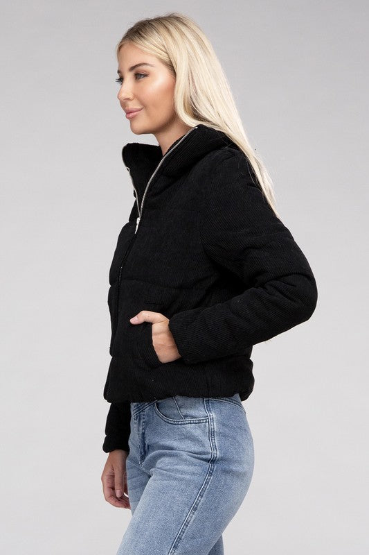Corduroy Zip-Up Jacket Luvéillé