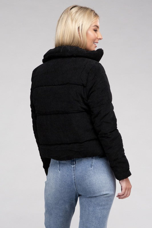 Corduroy Zip-Up Jacket Luvéillé