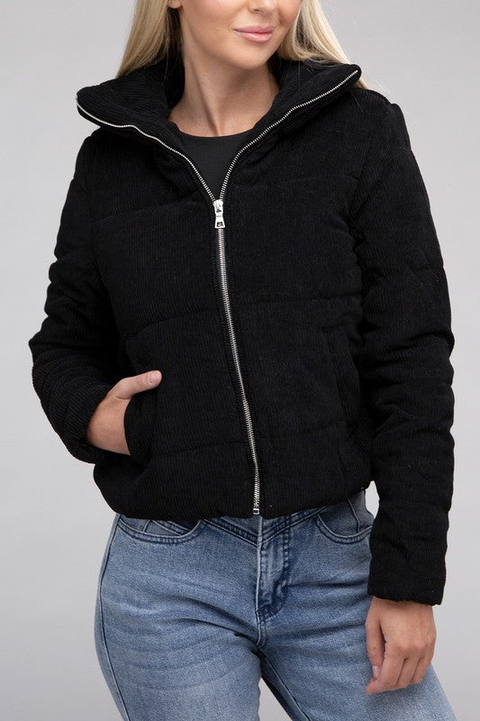 Corduroy Zip-Up Jacket Luvéillé