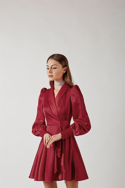 French Style Dress With Lantern Sleeves Luvéillé