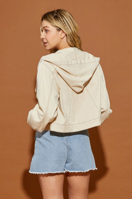 Hoodie Denim Jacket Luvéillé