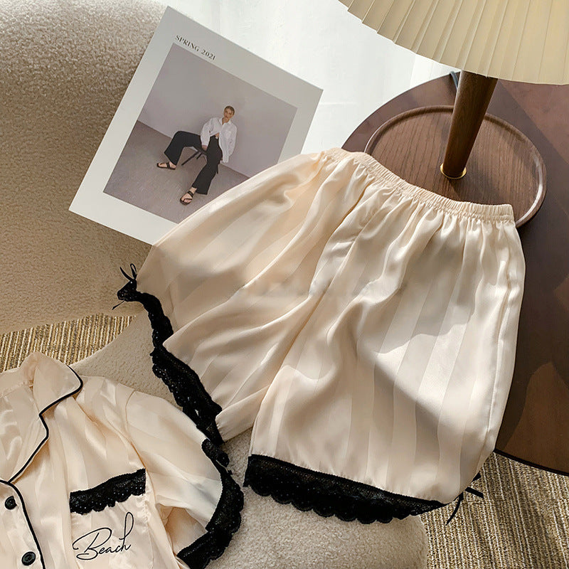 Ice Silk Pajamas For Women In Summer Luvéillé