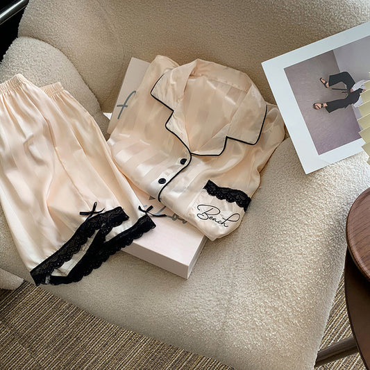 Ice Silk Pajamas For Women In Summer Luvéillé