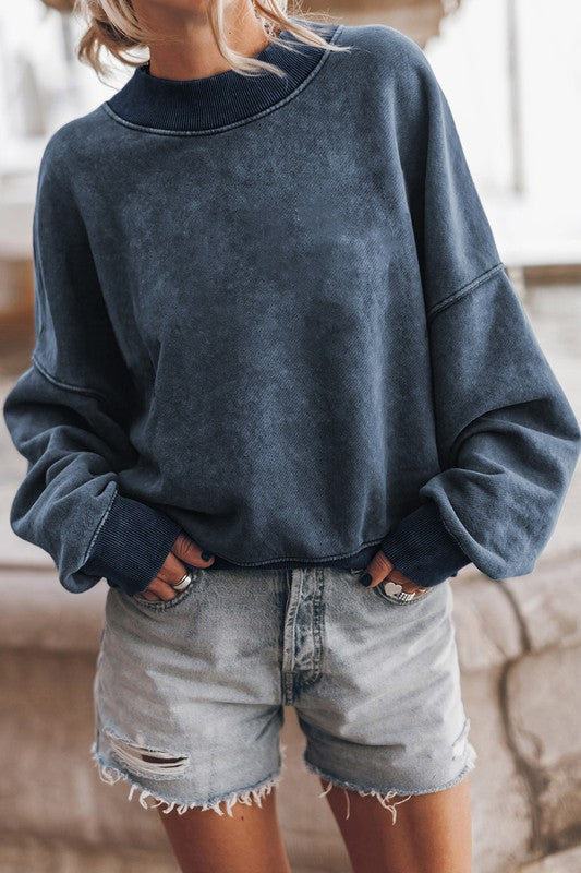 Mineral Washed Acid dye Sweatshirt Pullover Luvéillé