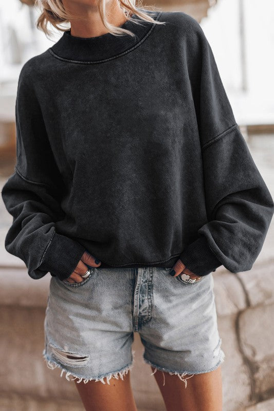 Mineral Washed Acid dye Sweatshirt Pullover Luvéillé