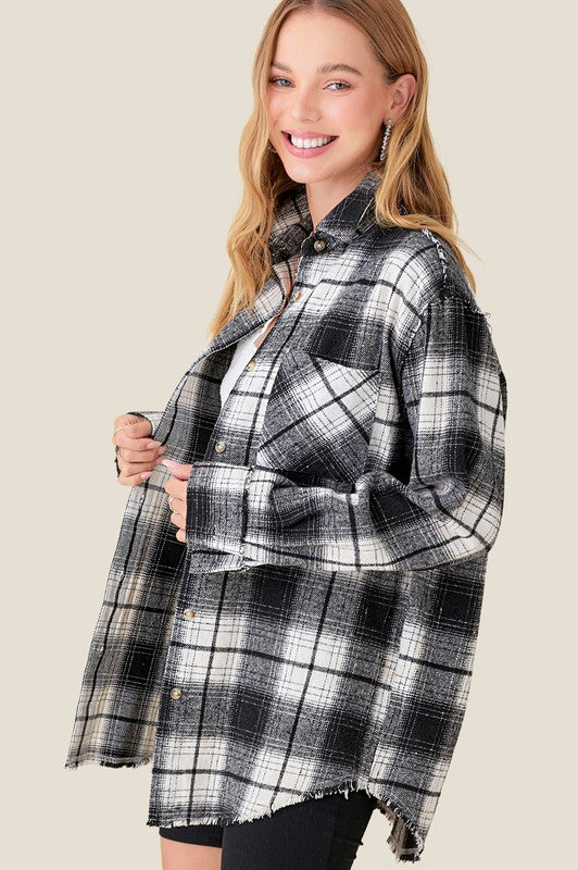 Nova Plaid Long Sleeve Shirt Luvéillé