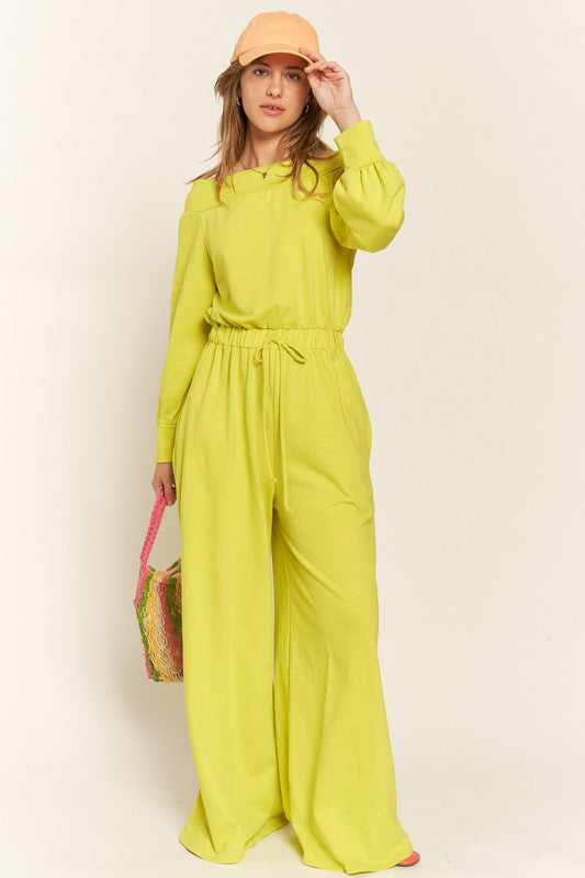 ONE SHOULDER TERRY JUMPSUIT Luvéillé