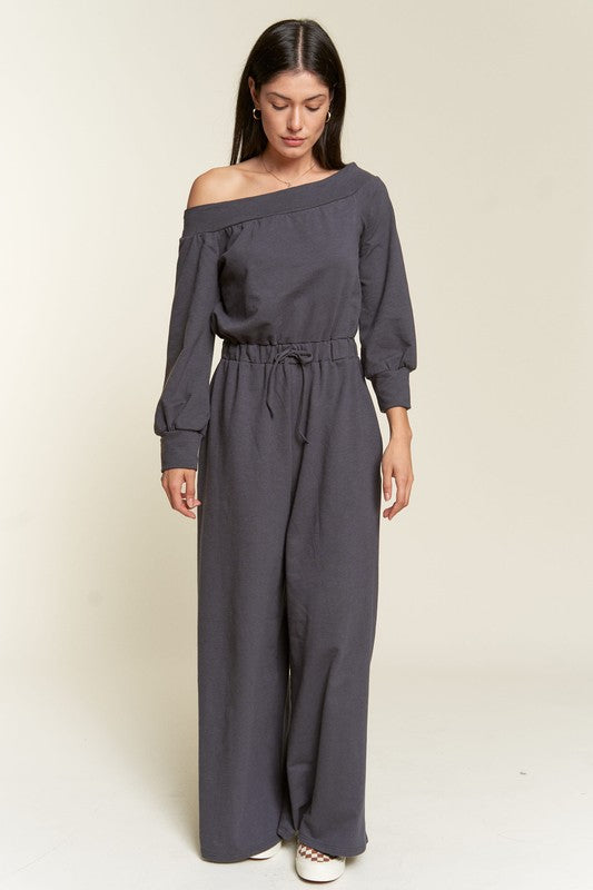 ONE SHOULDER TERRY JUMPSUIT Luvéillé