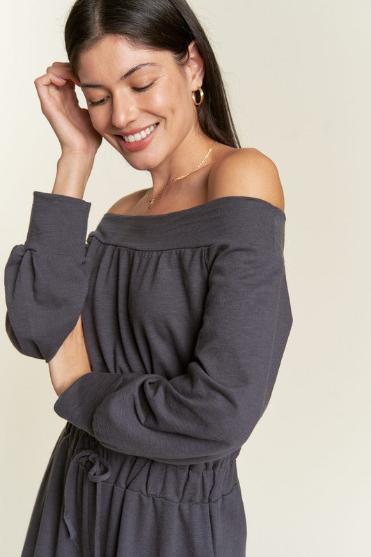 ONE SHOULDER TERRY JUMPSUIT Luvéillé