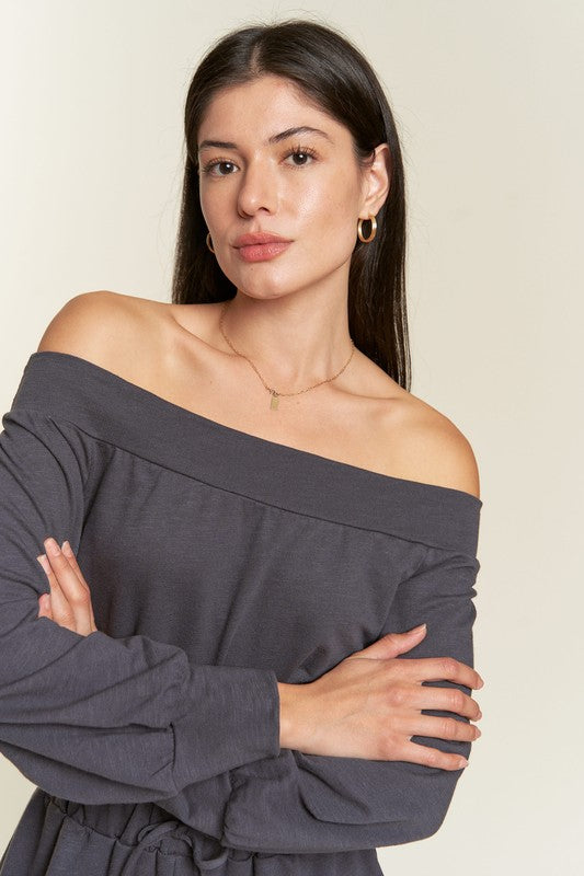 ONE SHOULDER TERRY JUMPSUIT Luvéillé