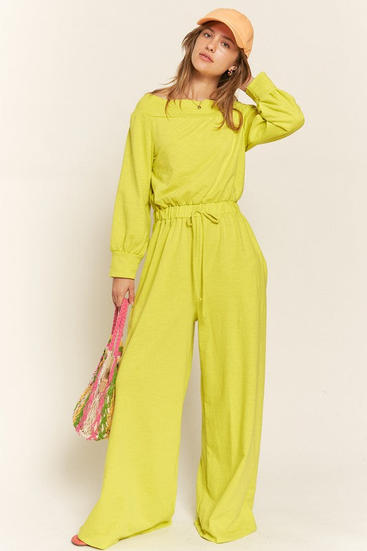 ONE SHOULDER TERRY JUMPSUIT Luvéillé
