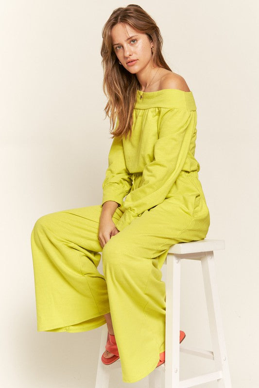 ONE SHOULDER TERRY JUMPSUIT Luvéillé