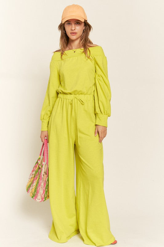 ONE SHOULDER TERRY JUMPSUIT Luvéillé