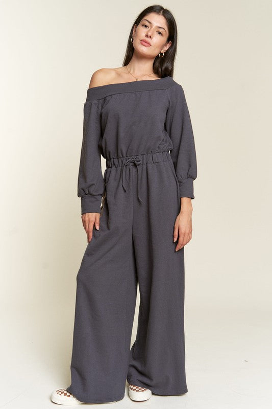 ONE SHOULDER TERRY JUMPSUIT Luvéillé