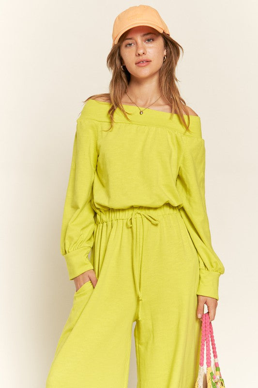 ONE SHOULDER TERRY JUMPSUIT Luvéillé