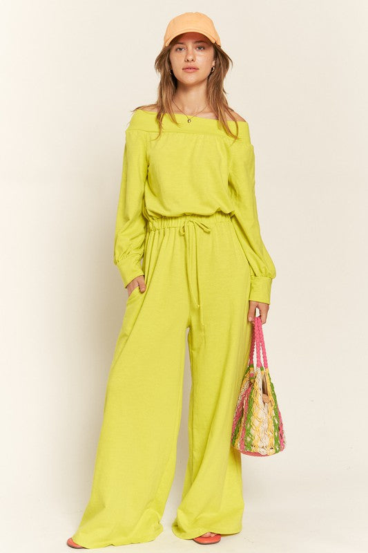 ONE SHOULDER TERRY JUMPSUIT Luvéillé