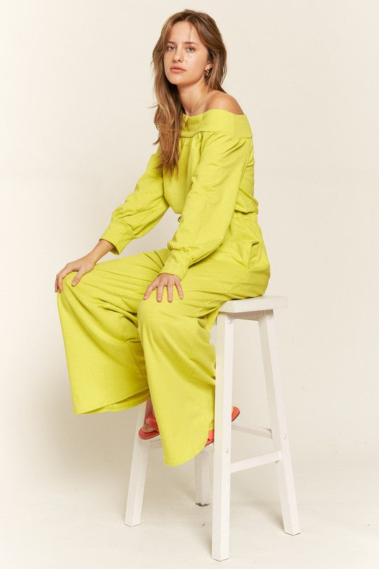 ONE SHOULDER TERRY JUMPSUIT Luvéillé