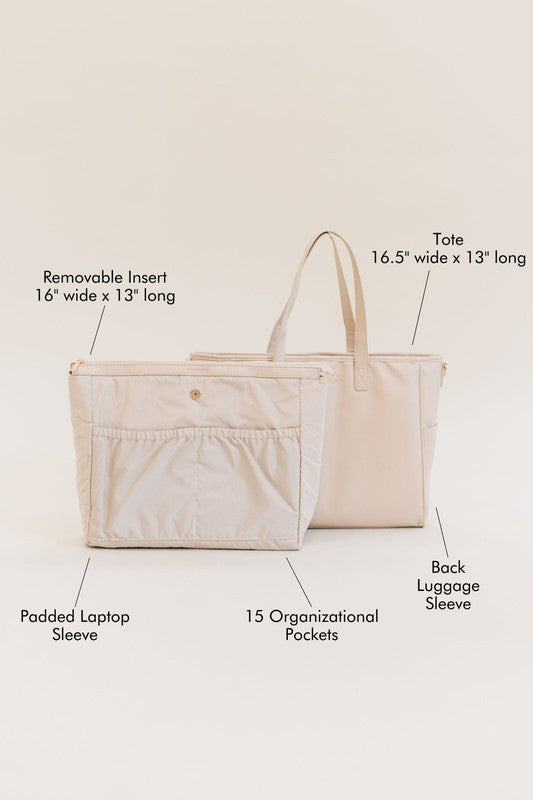 SIGNATURE TOTE CARRY ALL ON LAPTOP BAG Luvéillé