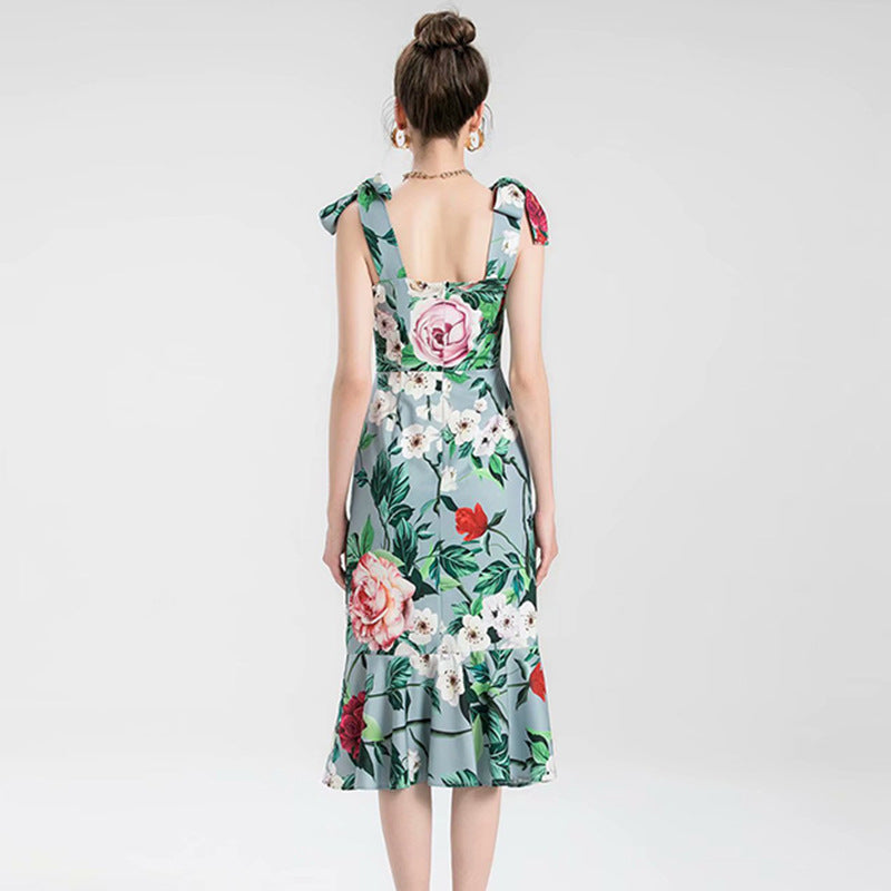 Temperament Was Thin Package Hip Fishtail Skirt Holiday Dress Luvéillé