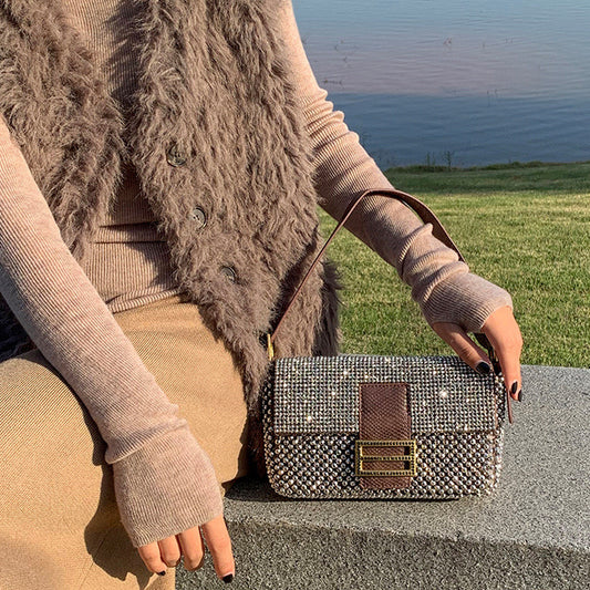 Women's Bag With Rhinestones and Beads Luvéillé