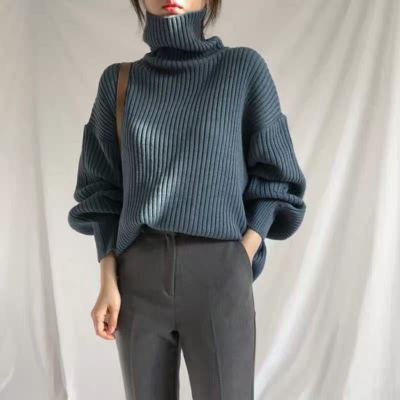 Women's Turtleneck Sweater Thickened Warmth And Lazy Wind Luvéillé