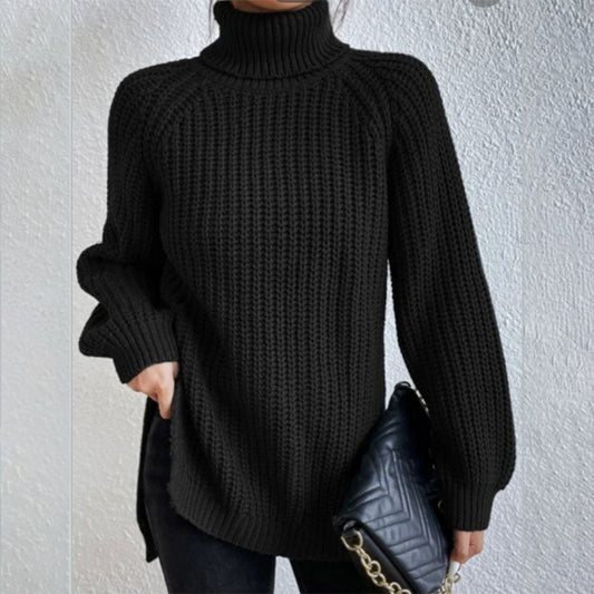 Woolen Sweater Fashion High Collar Thick Sweater Luvéillé