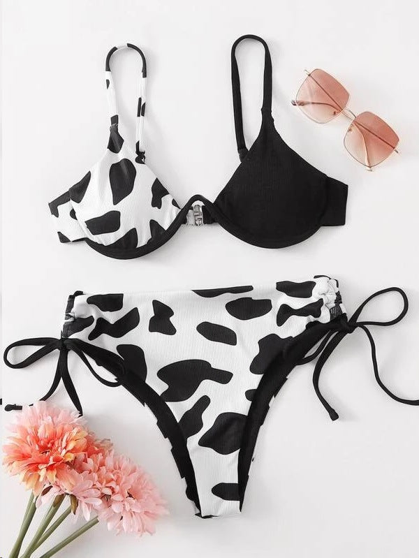 Cow Print Swimsuit