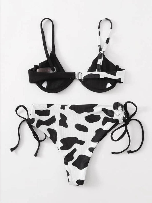 Cow Print Swimsuit