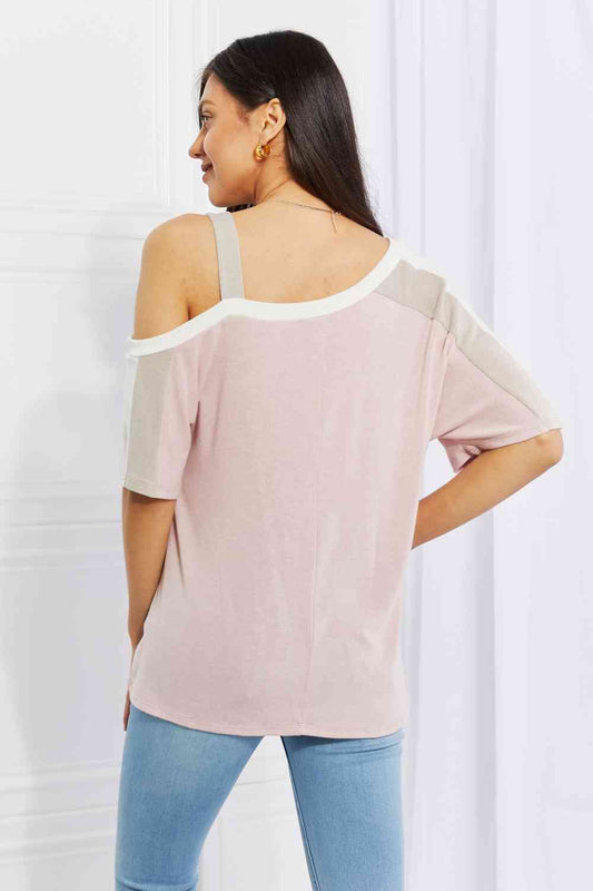 Andree by Unit Full Size Something Simple Cold Shoulder Tee Luvéillé