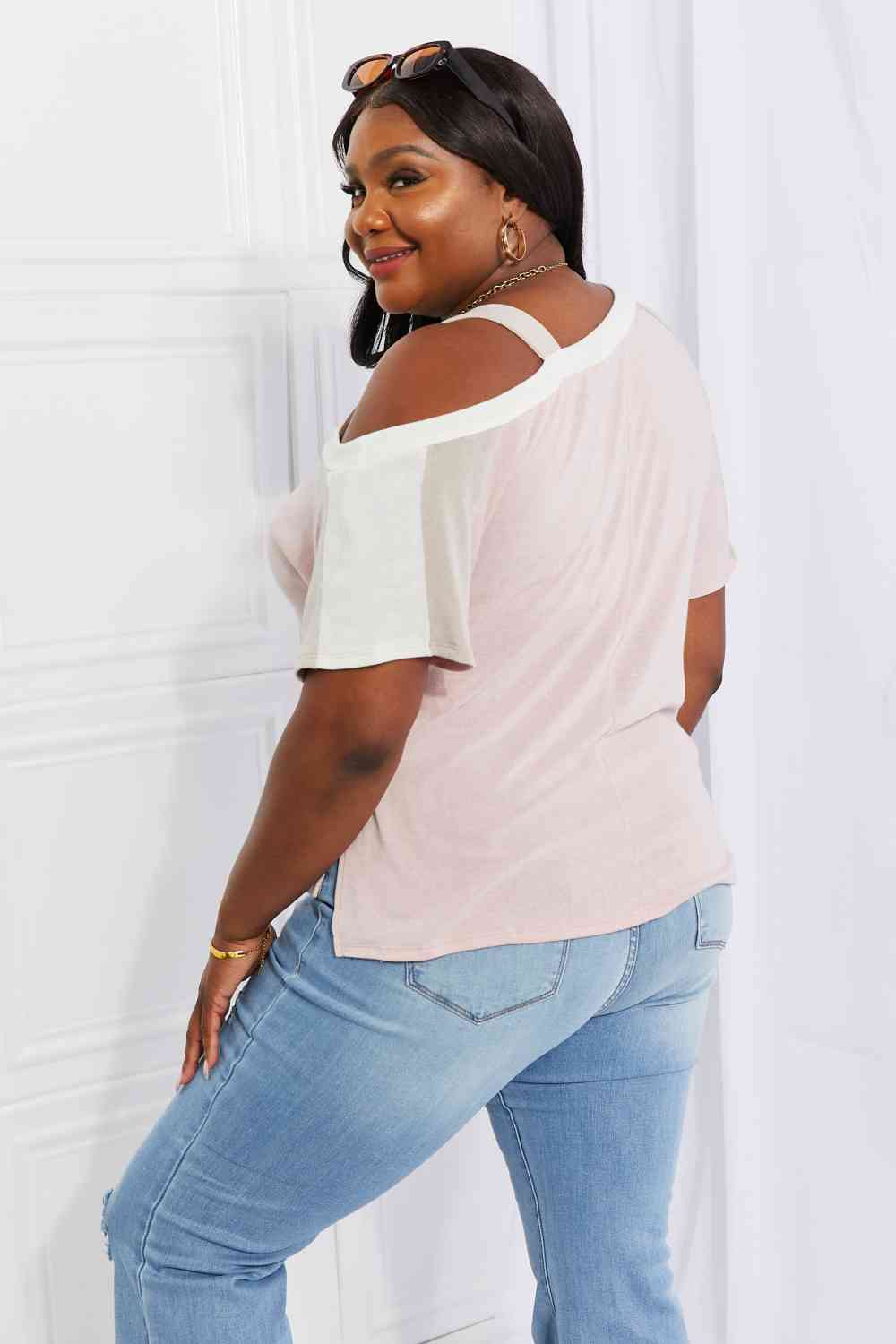 Andree by Unit Full Size Something Simple Cold Shoulder Tee Luvéillé