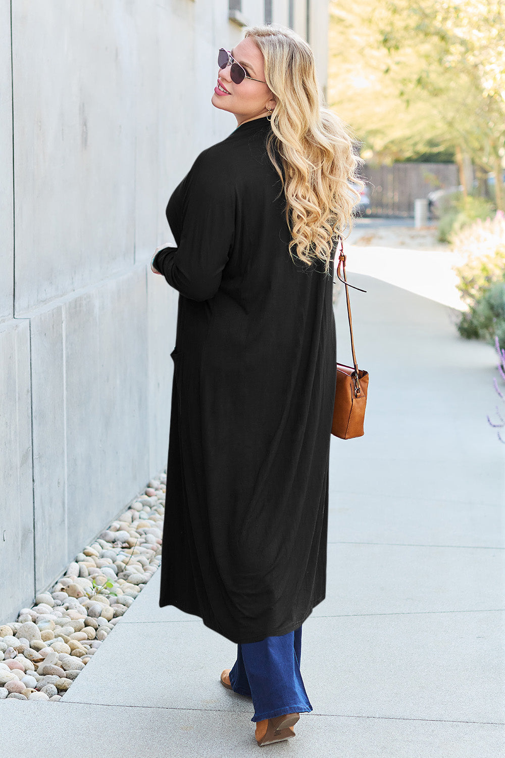 Basic Bae Full Size Open Front Long Sleeve Cover Up Luvéillé