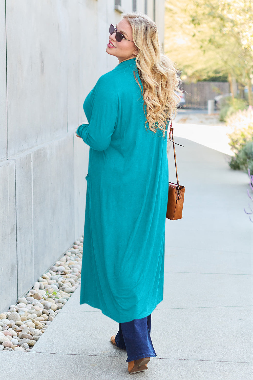 Basic Bae Full Size Open Front Long Sleeve Cover Up Luvéillé