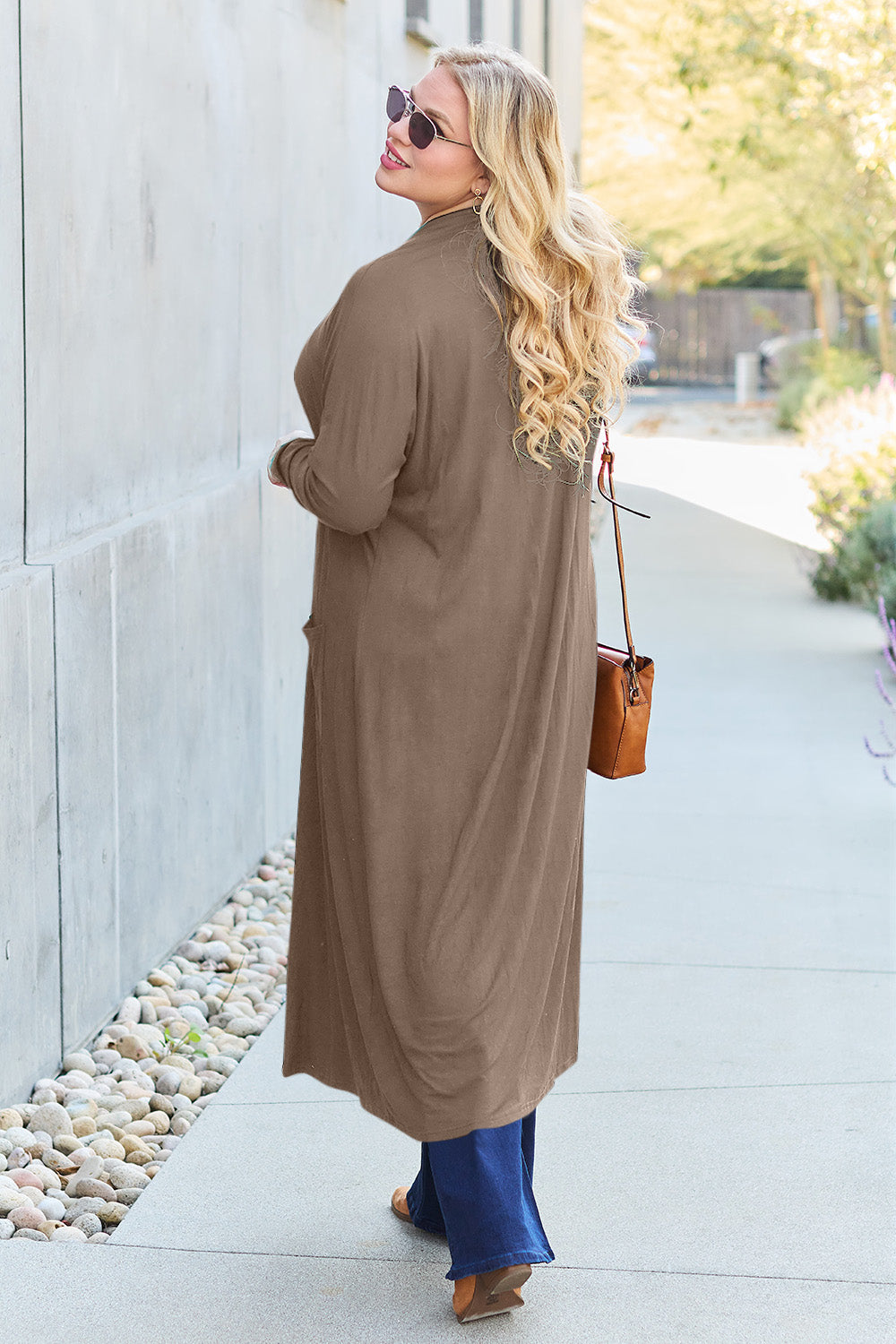 Basic Bae Full Size Open Front Long Sleeve Cover Up Luvéillé