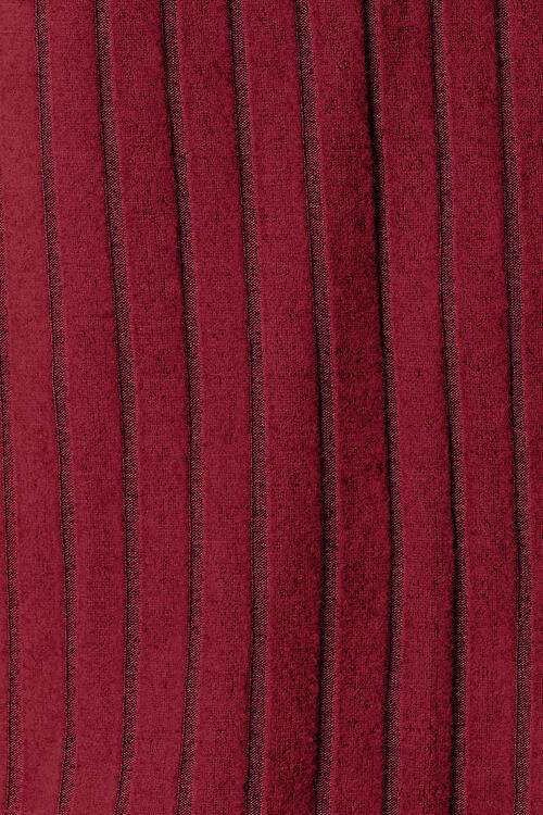 Basic Bae Full Size Ribbed Round Neck Long Sleeve Slit Top Luvéillé