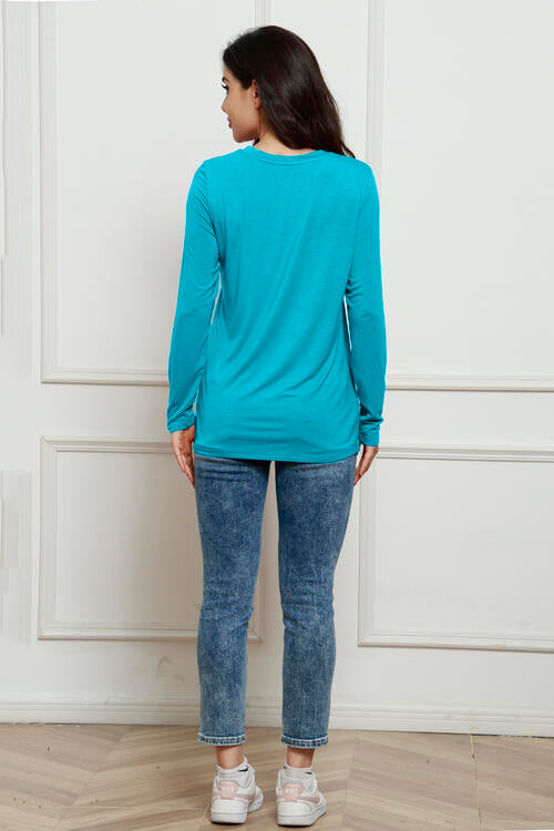 Basic Bae Full Size Round Neck Long Sleeve Top Luvéillé