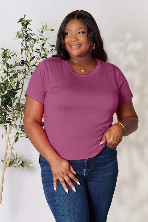 Basic Bae Full Size Round Neck Short Sleeve T-Shirt Luvéillé