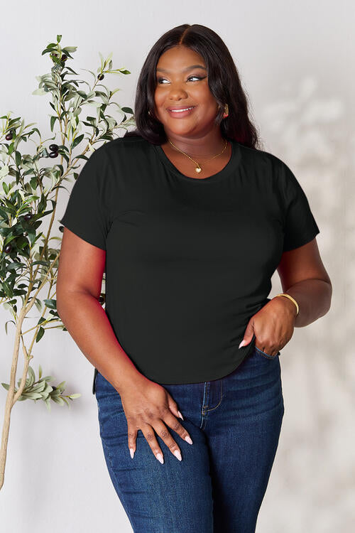 Basic Bae Full Size Round Neck Short Sleeve T-Shirt Luvéillé