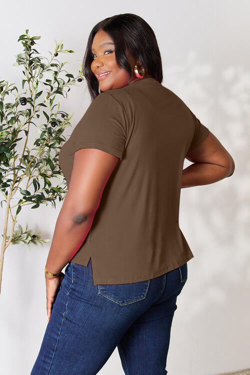 Basic Bae Full Size Round Neck Short Sleeve T-Shirt Luvéillé