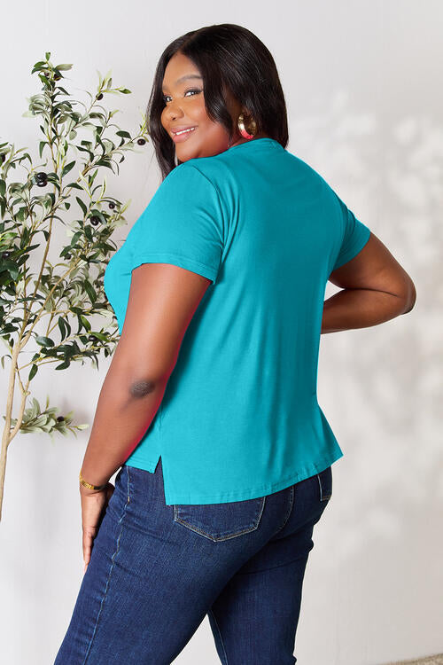 Basic Bae Full Size Round Neck Short Sleeve T-Shirt Luvéillé