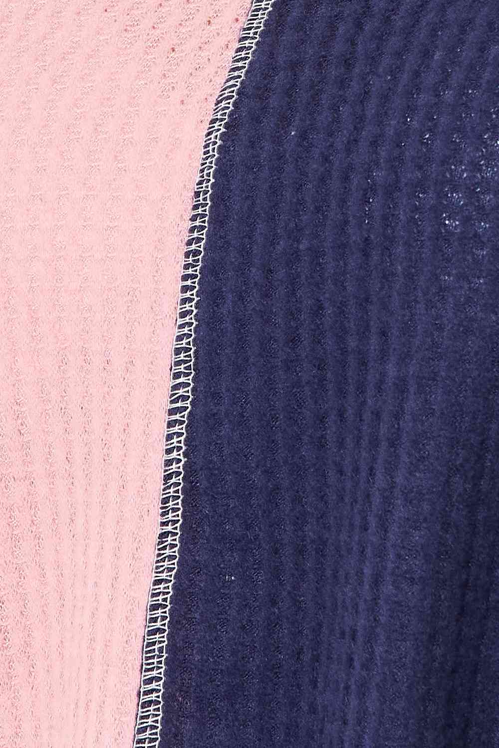 Heimish Full Size Solid Color Block Contrast Top Luvéillé