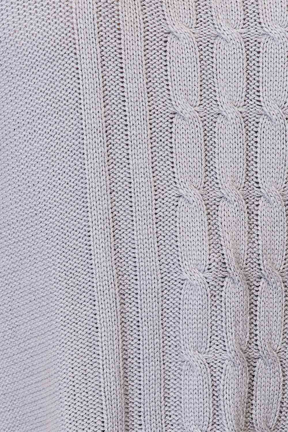 Justin Taylor Turtle Neck Fringe Poncho Luvéillé