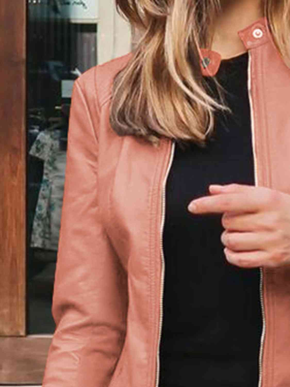 Mock Neck Zip Up Jacket Luvéillé