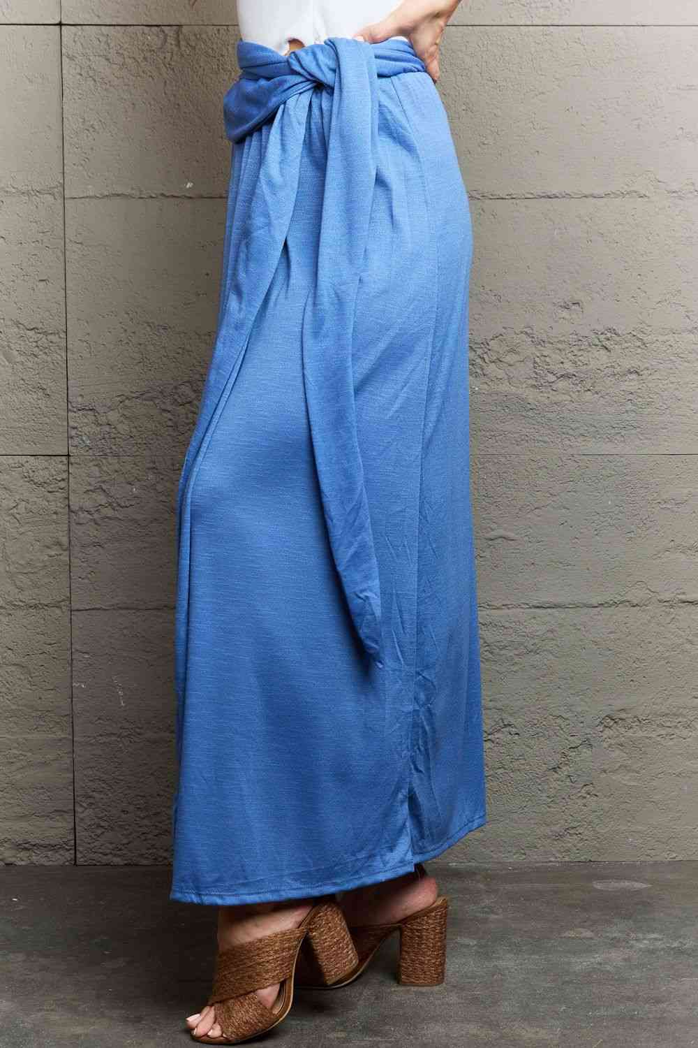 Ninexis Know Your Worth Criss Cross Halter Neck Maxi Dress Luvéillé