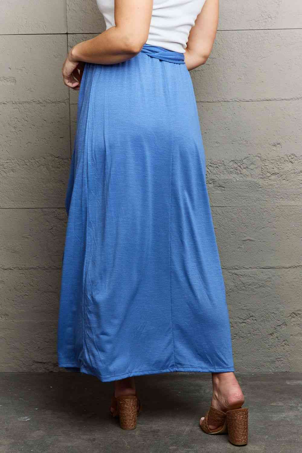 Ninexis Know Your Worth Criss Cross Halter Neck Maxi Dress Luvéillé
