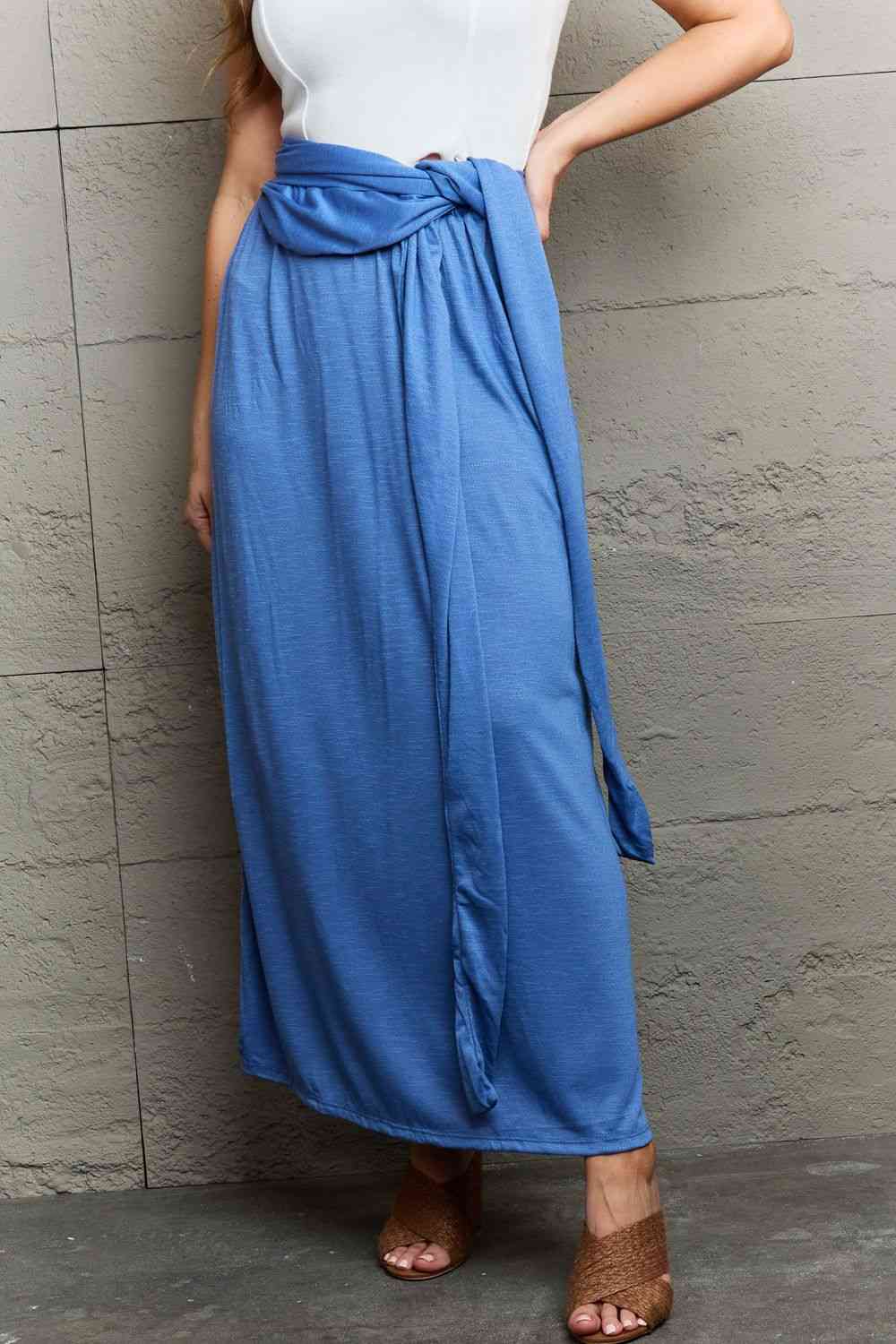 Ninexis Know Your Worth Criss Cross Halter Neck Maxi Dress Luvéillé
